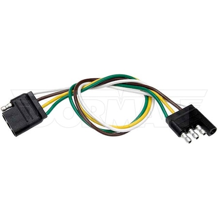 Motormite 4-Way Trailer Flat Connector Trailer Wiring, 86008 86008